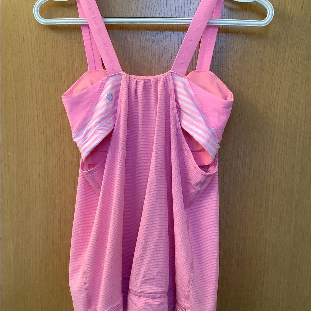 Lululemon pink striped tank top size 6 - Picture 2 of 6